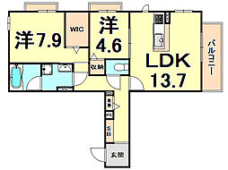 間取図画像 2LDK