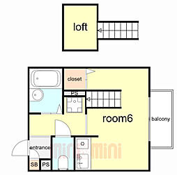 間取図画像 ワンルーム