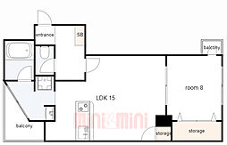間取図画像 1LDK