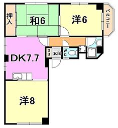 間取図画像 3DK