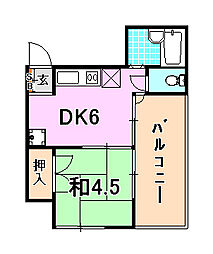 間取図画像 1DK