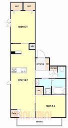 間取図画像 2LDK