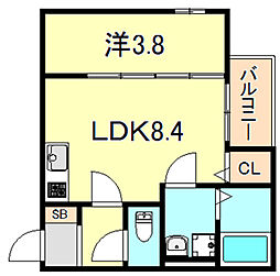 ルアナ 新神戸 2階