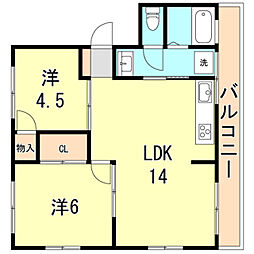 間取図画像 2LDK