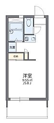 レオパレス高尾1 1Kの間取図画像