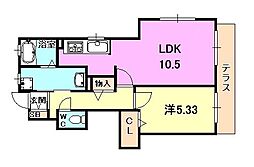 ラ・プリューム 1階
