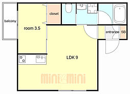 間取図画像 1LDK