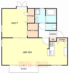 間取図画像 1LDK