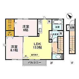 リバーハイム谷八木II 2階/202