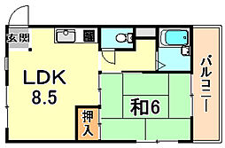 間取図画像 1LDK