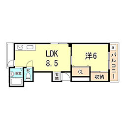 間取図画像 1LDK
