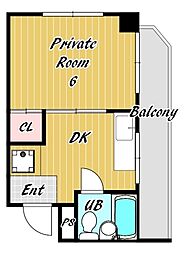 ドミトリー石屋川 2階/203