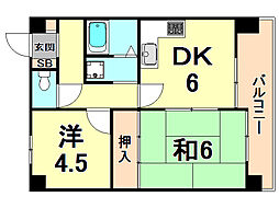 間取図画像 2DK