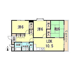 パークアヴェニュー 3LDKの間取図画像