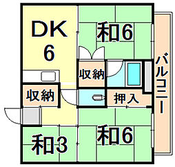 ビレッジハウス常吉1号棟 2階/203