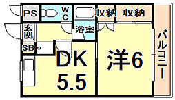 キャッスル甲子園 2階