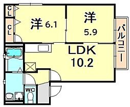 グリーンハイム伊丹 2階/202
