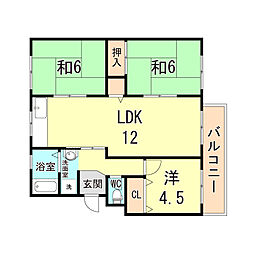 高倉団地1団地2号棟 4階