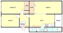 東園田団地5号棟 5階/501