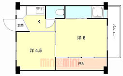 ビレッジハウス鴻池2号棟 2階