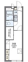 レオパレス淵ノ上公園 1Kの間取図画像