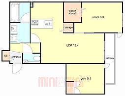 グランメゾン梅ノ木 2階/202