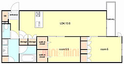 グランメゾン梅ノ木 2階/203