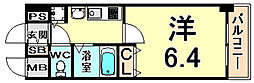 プレサンス淀リーヴァ 1Kの間取図画像