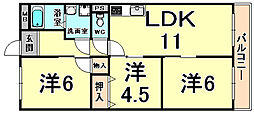シャトー塚口　Ｂ棟 4階/B405