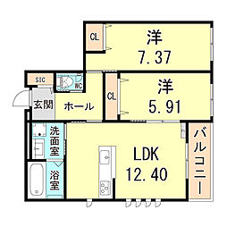 ナチュレラ豊中 1階/101