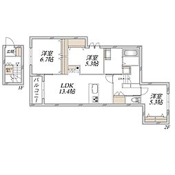 Tier Nest 3LDKの間取図画像