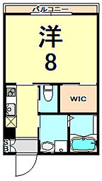 StellarHouse36 1Kの間取図画像