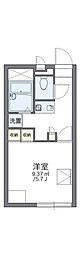 レオパレスエスポアール 1Kの間取図画像