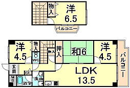 レーベンハイム 4LDKの間取図画像