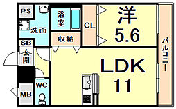 アンプルールフェール エタン セルマン昆陽 1階/105