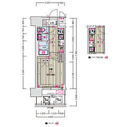 ソルテラスOSAKA GATE 1Kの間取図画像