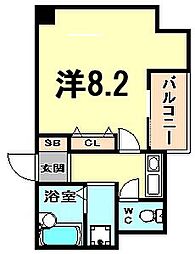 アクトアベンテ伊丹 ワンルームの間取図画像