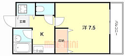 寺町ハウス 1Kの間取図画像