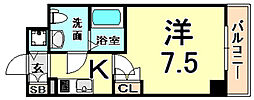 エス・キュート尼崎2 1Kの間取図画像
