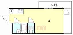 ダイバーシティムコガワ ワンルームの間取図画像