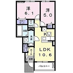 プラシードII B棟 1階/105