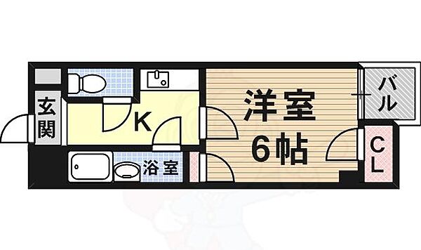 大阪府大阪市阿倍野区西田辺町２丁目(賃貸マンション1K・6階・20.00㎡)の写真 その2