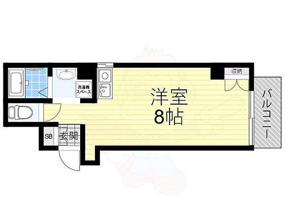 プライムタワー阿倍野40 ｜大阪府大阪市阿倍野区西田辺町２丁目(賃貸マンション1R・9階・21.63㎡)の写真 その2