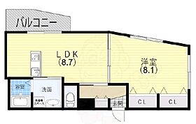 大阪府大阪市阿倍野区文の里４丁目（賃貸アパート1LDK・2階・35.39㎡） その2