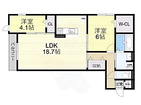 Raccolt阪南町  ｜ 大阪府大阪市阿倍野区阪南町７丁目9番29号（賃貸アパート2LDK・3階・69.37㎡） その2