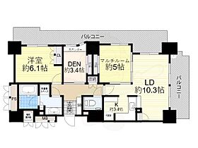 大阪府大阪市天王寺区清水谷町（賃貸マンション2LDK・15階・66.20㎡） その2