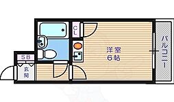 シティハイツマルシン寺田町 ワンルームの間取図画像