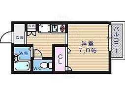 カームパティオ 1Kの間取図画像