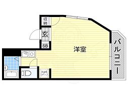 KA-TU寺田町 ワンルームの間取図画像