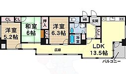 らぽーる 3LDKの間取図画像